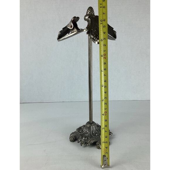 Vintage Victorian Note Card Clip Three Clips Stand Business Card Holder - Picture 5 of 5